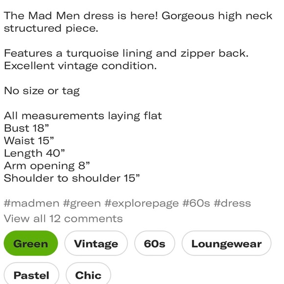 Vintage 1960s turquoise and gold jacquard dress - Picture 5 of 8